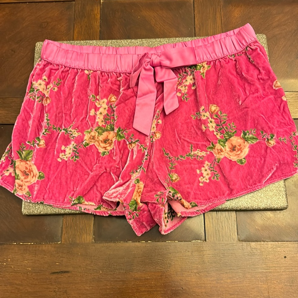 Victorias Secret Velvet Pajama Shorts